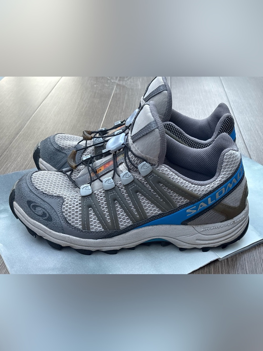 Salomon XA Pro Outdoors Hiking Shoes In Gray / Blue Size 8
